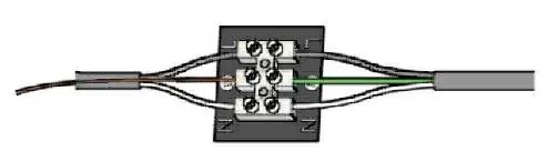 Schemat podłączenia przewodów elektrycznych