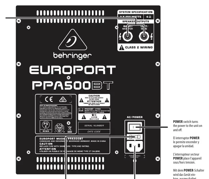 Tylny panel miksera