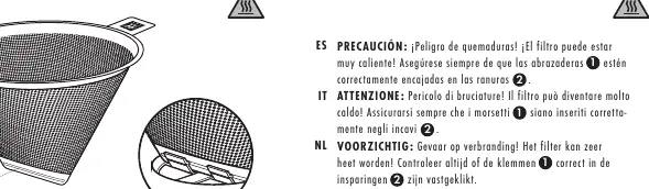 Prawidłowe osadzenie klamer filtra
