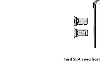 Schemat montażu kart SIM i TF