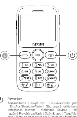 Przedni panel telefonu Alcatel 2020X