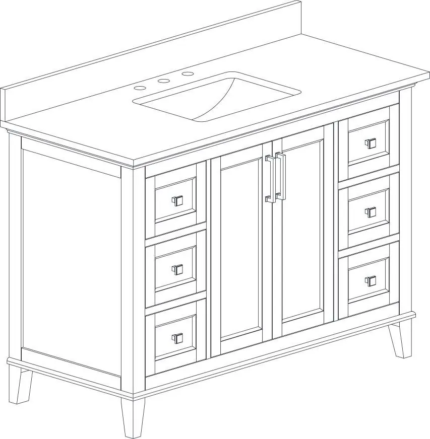 Szafka łazienkowa Grayson 49" Single Vanity