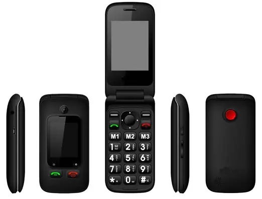 Schemat budowy telefonu i rozmieszczenie przycisków