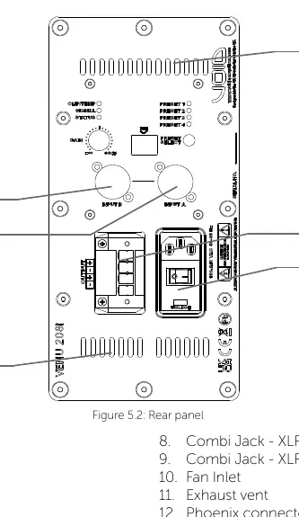 Panel tylny Venu 208i