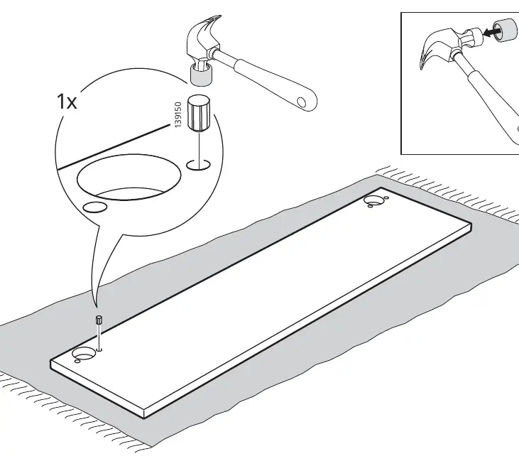 Montaż elementów dla szafki 80 cm