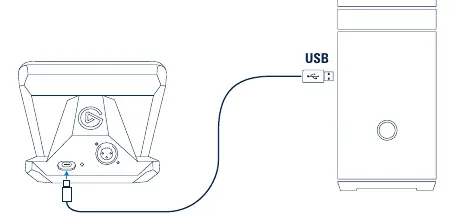 Schemat podłączenia urządzenia do portu USB