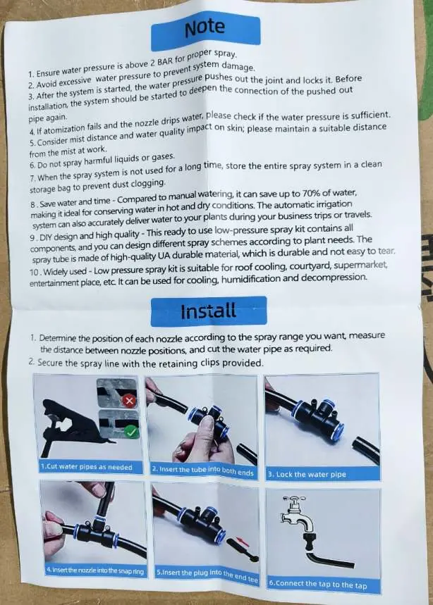 Kroki montażu systemu nawadniającego