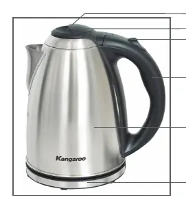 Budowa czajnika Kangaroo KG 20SK3
