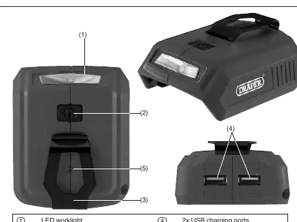 Schemat budowy adaptera USB Draper 69249