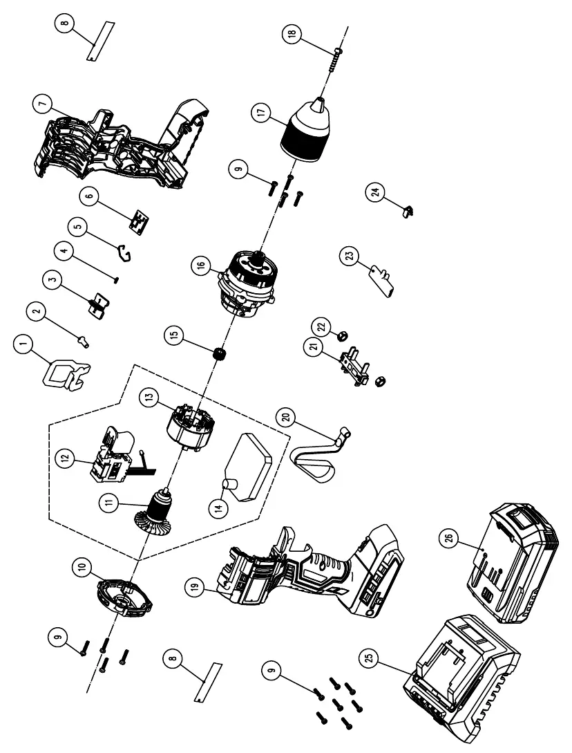 Rysunek złożeniowy (Exploded View)