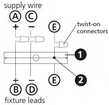 Schemat podłączenia elektrycznego (Chain Hung)
