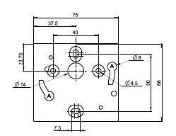 Schemat montażu naściennego