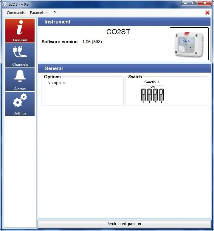 Panel ogólny oprogramowania