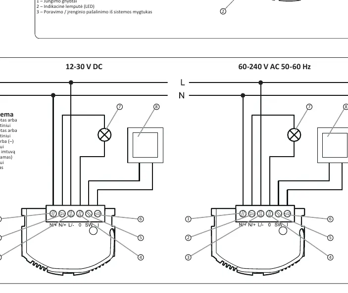 Schemat podłączenia modułu AURATON Switch ONE