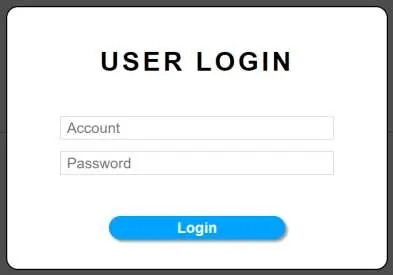 Ekran logowania do interfejsu Web UI