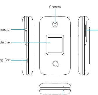 Schemat budowy telefonu Alcatel GO FLIP 4