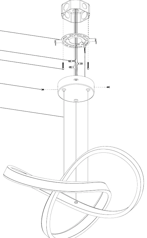 Schemat montażu lampy