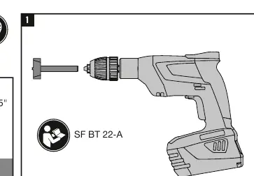 Montaż wiertła w narzędziu SF BT 22-A