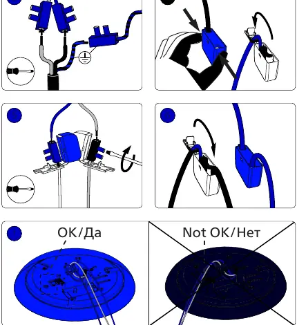 Podłączenie przewodów elektrycznych