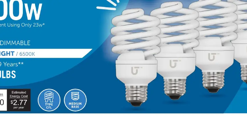 Parametry techniczne żarówek CFL Utilitech