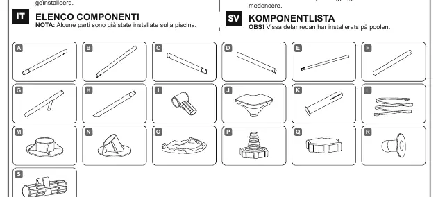 Lista komponentów