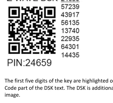 Etykieta Z-Wave DSK