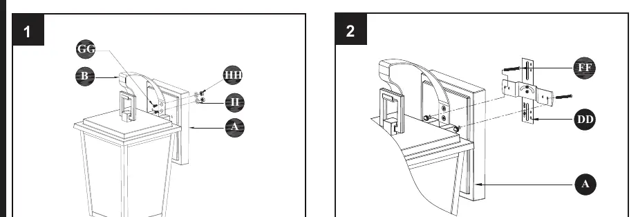 Kroki instalacji 1 i 2: Montaż poprzeczki i przygotowanie