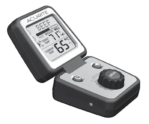 Zapoznaj się z interfejsem termometru i wyświetlaczem LCD.