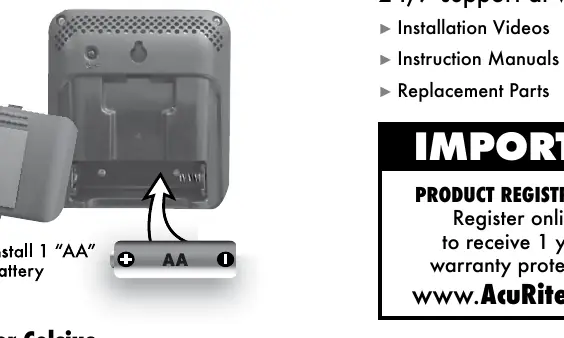 Instalacja baterii AA