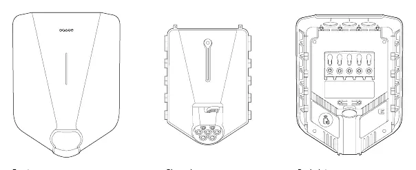 Elementy zestawu: Front cover, Chargeberry, Backplate