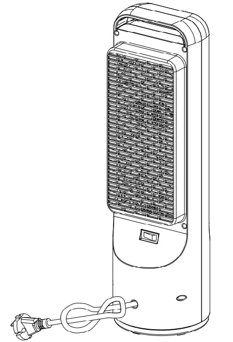 Schemat budowy termowentylatora