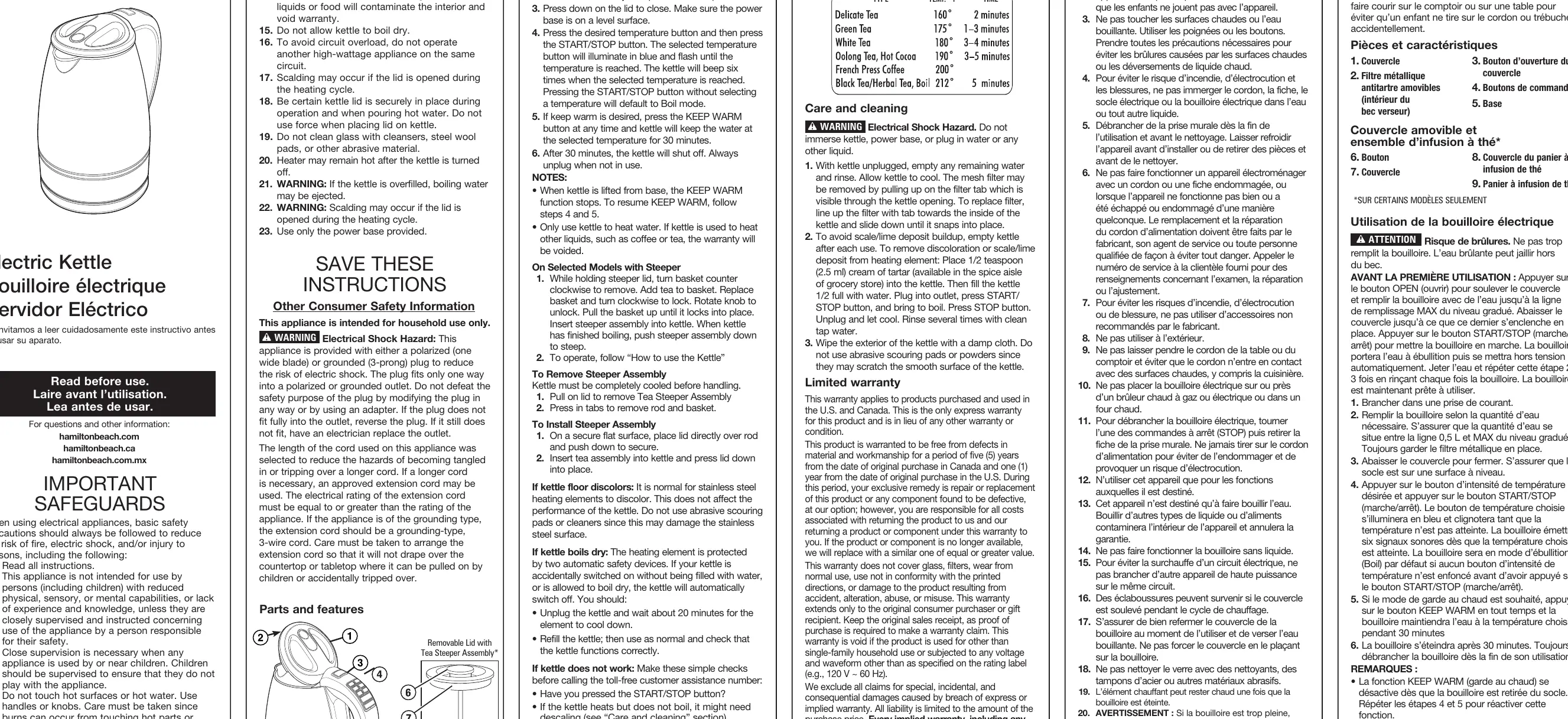 Schemat budowy czajnika elektrycznego z oznaczeniem kluczowych elementów, takich jak pokrywka, filtr, podstawa oraz opcjonalny zaparzacz do herbaty.