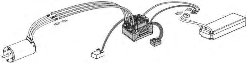Schemat połączeń ESC