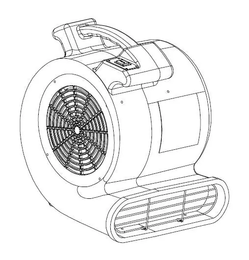 Dmuchawa przemysłowa Global Industrial 1/2HP