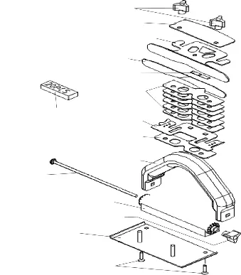 Schemat budowy przycinarki Roberts 10-616-2A