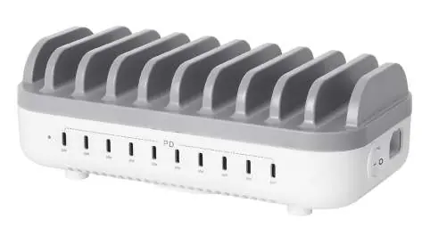 Stacja ładująca Manhattan 10-Port USB-C 200 W