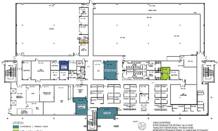 Plan rozmieszczenia pomieszczeń w budynku