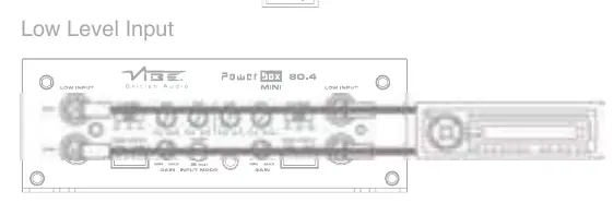 Schemat podłączenia wejść niskopoziomowych (Low Level Input)