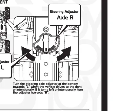 Regulacja zbieżności kół (Steering Adjuster)