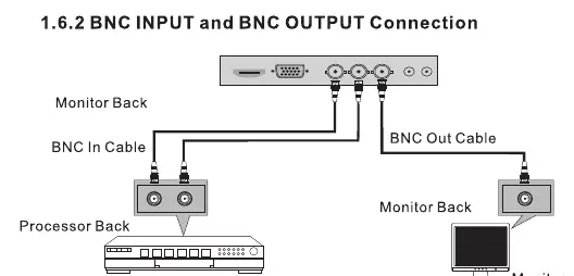 Schemat połączeń BNC