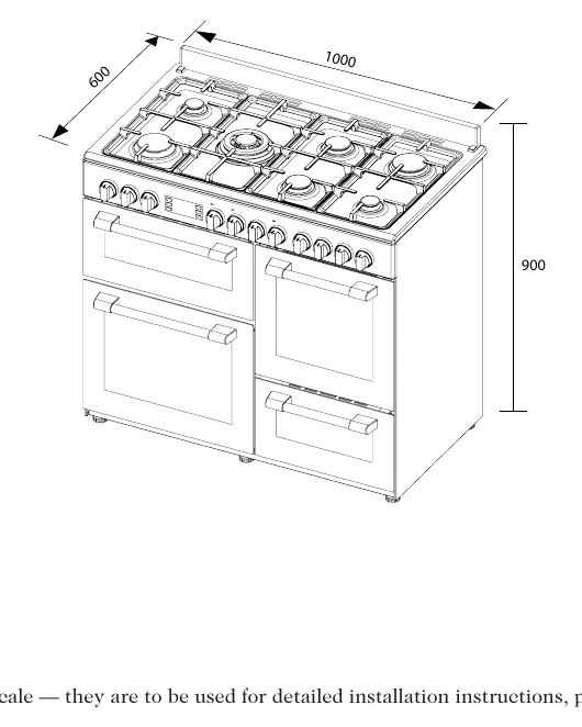Schemat wymiarowy urządzenia