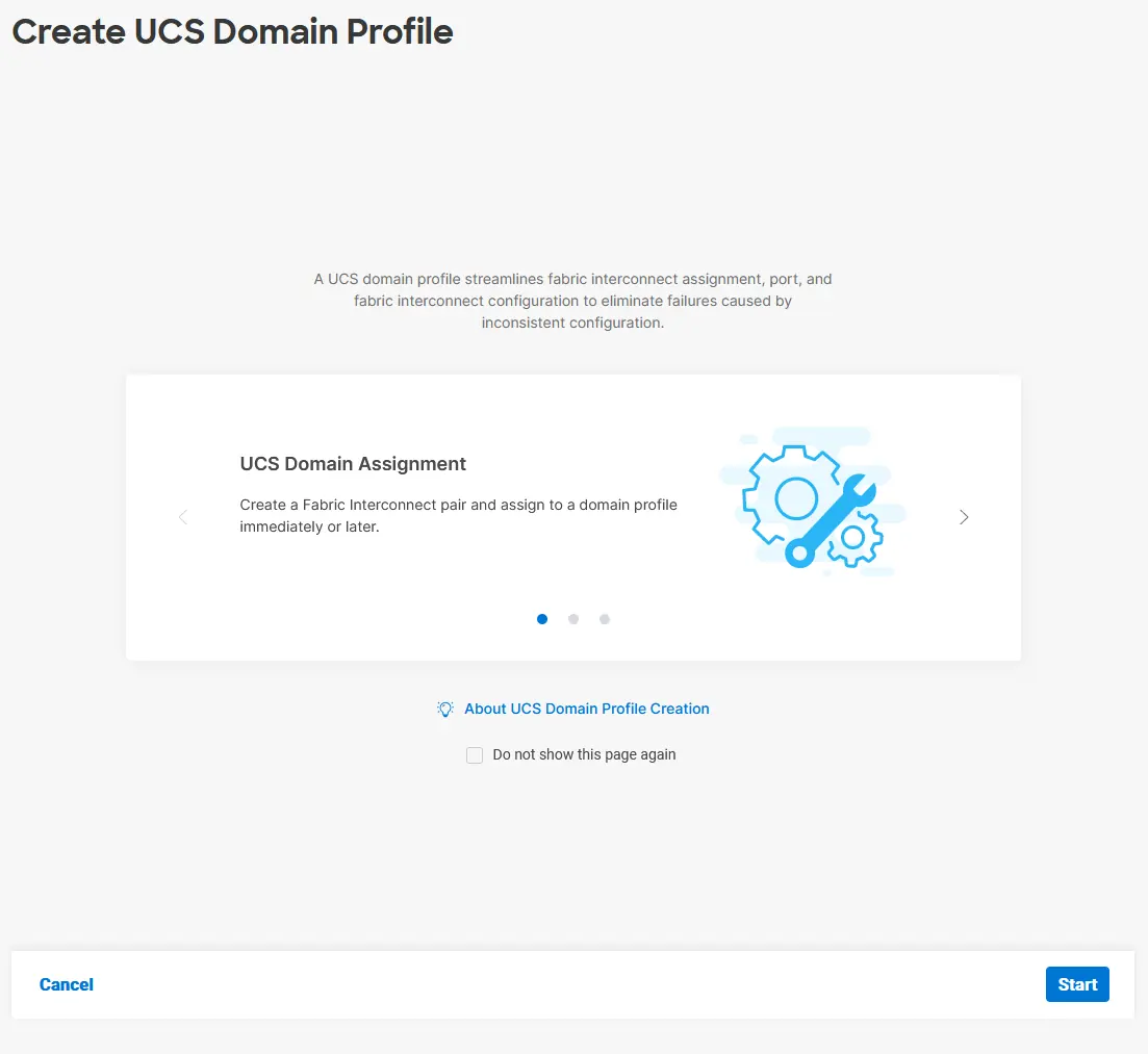 Kreator tworzenia profilu domeny UCS