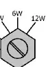 Schemat przełącznika mocy (Wattage)