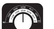Przełącznik wyboru mocy dla systemu 70V/100V