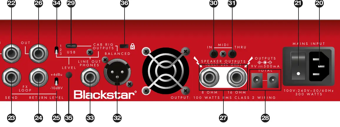 Panel tylny Blackstar AMPED 2