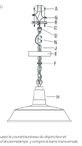 Schemat montażowy lampy