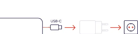 Ładowanie powerbanku przez port USB-C