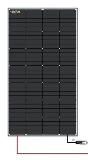 Schemat modułu fotowoltaicznego 100W