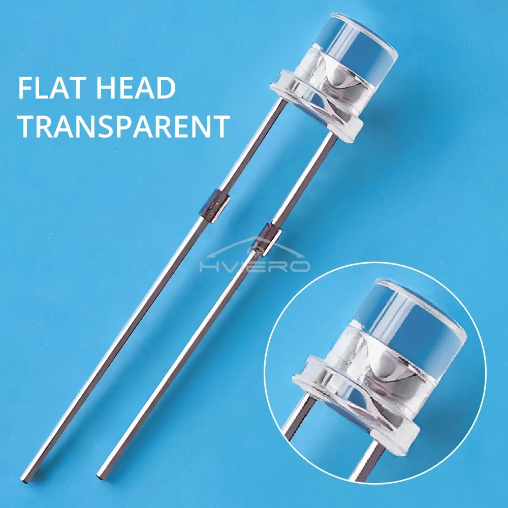Wygląd diody LED 3mm Flat Top
