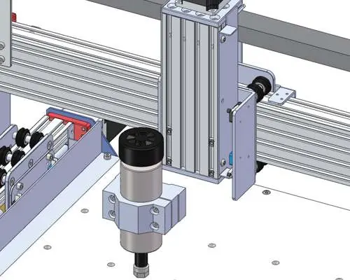 Montaż uchwytu modułu laserowego